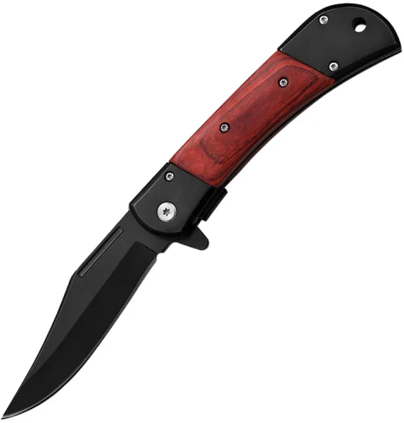 ElitEdge Linerlock A-O Black-Wood EE10009MBW