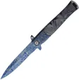 ElitEdge Damascus Etched Linerlock A/O - EE10428CDMBP