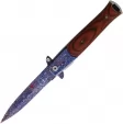ElitEdge Damascus Etched Linerlock A/O - EE10428CDMWD