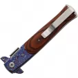 ElitEdge Damascus Etched Linerlock A-O EE10428CDMWD