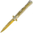 ElitEdge Stiletto Linerlock A/O Gold - EE10A119GD
