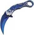 ElitEdge Mermaid Karambit Linerlock Blu - EE10A120BL
