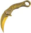 ElitEdge Mermaid Karambit Linerlock Gld - EE10A120GD