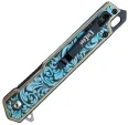 ElitEdge Linerlock A-O Floral Blue EE10A122FLBL ElitEdge Linerlock A-O Floral Blue EE10A122FLBL