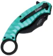 ElitEdge A-O Karambit Linerlock Teal EE10A130TQ