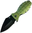 ElitEdge Grenade Linerlock A/O Green - EE10A133GN