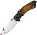 ElitEdge Linerlock A/O Blk/Wood - EE10A26BW