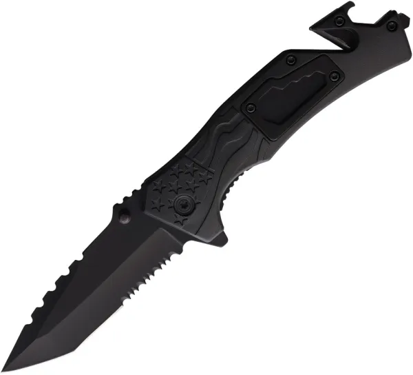ElitEdge Rescue Linerlock A-O Black EE10A48BK