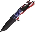 ElitEdge Rescue Linerlock A/O Flag - EE10A48SF