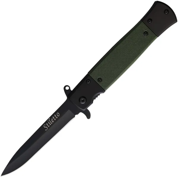 ElitEdge Stiletto Linerlock A-O Green EE10A96GN