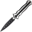 ElitEdge Linerlock Dagger Black/Silver - EE10B010BS