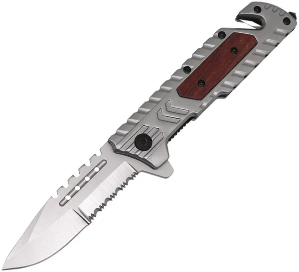 ElitEdge Rescue Linerlock Silver EE10B031LGYW