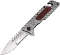 ElitEdge Rescue Linerlock Silver - EE10B031LGYW