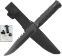 ElitEdge Survival Fixed Blade Black EE20690B