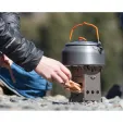 EmberLit FireAnt Camping Stove Titanium EL04