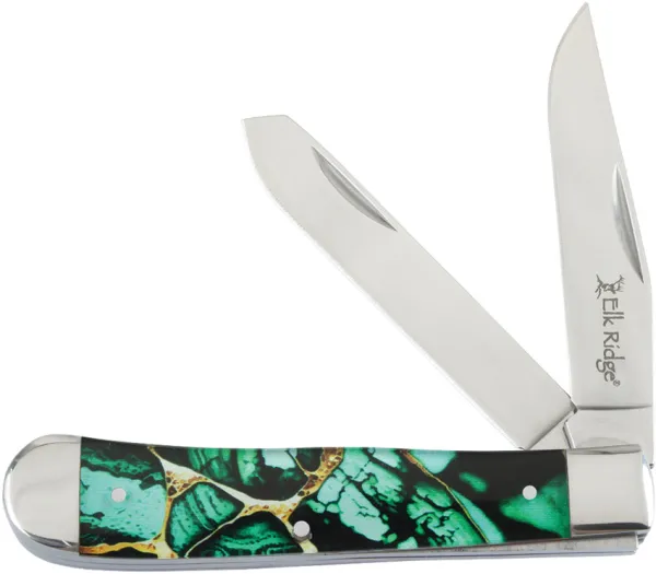 Elk Ridge Trapper Dark green knives ER42452DG