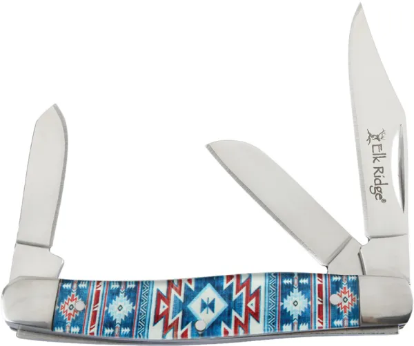 Elk Ridge Stockman Blue SW knives ER42453BL