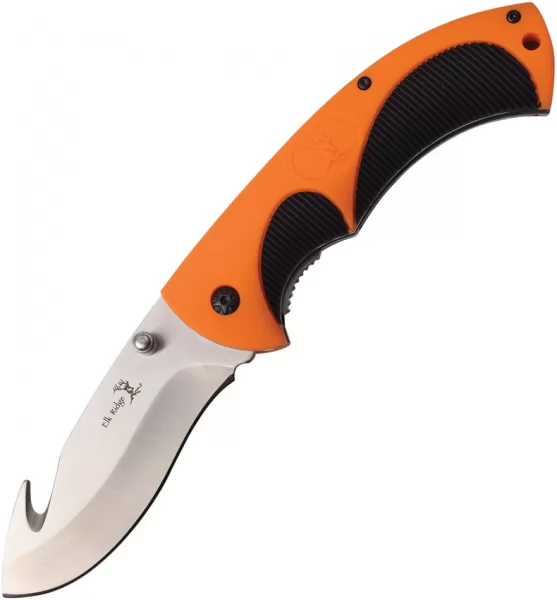 Elk Ridge Linerlock Guthook Orange-Black knives ER935G