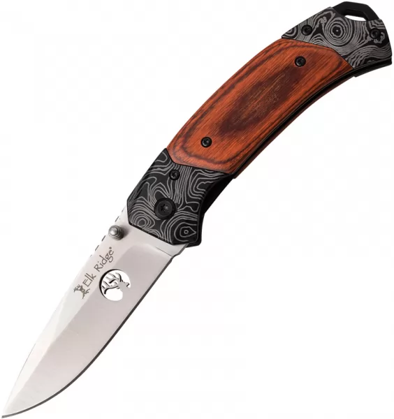 Elk Ridge Linerlock Brown knives ER940ST