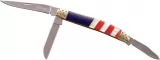 Elk Ridge Small Stockman Red White Blue - ER953AF