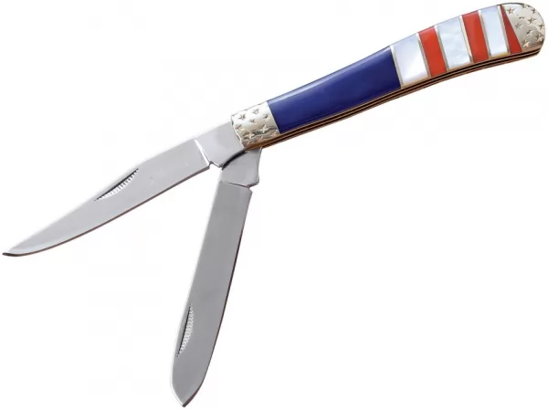 Elk Ridge Trapper Red White Blue knives ER954AF