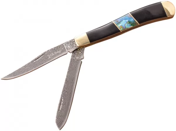 Elk Ridge Trapper Pakkawood-Abalone knives ER954DAB