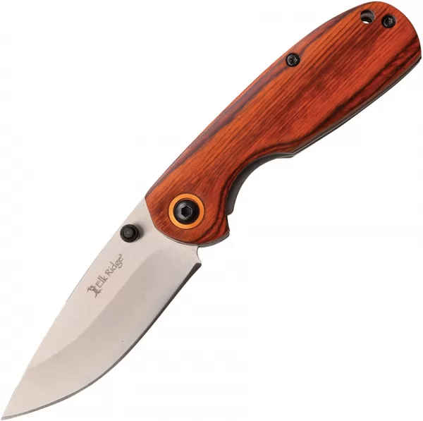 Elk Ridge Pakkawood Linerlock knives ER966BR