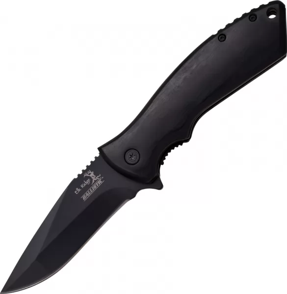 Elk Ridge Ballistic Linerlock A-O Black knives ERA002BK