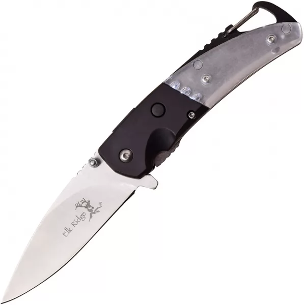 Elk Ridge LED Linerlock A-O Black knives ERA157BK