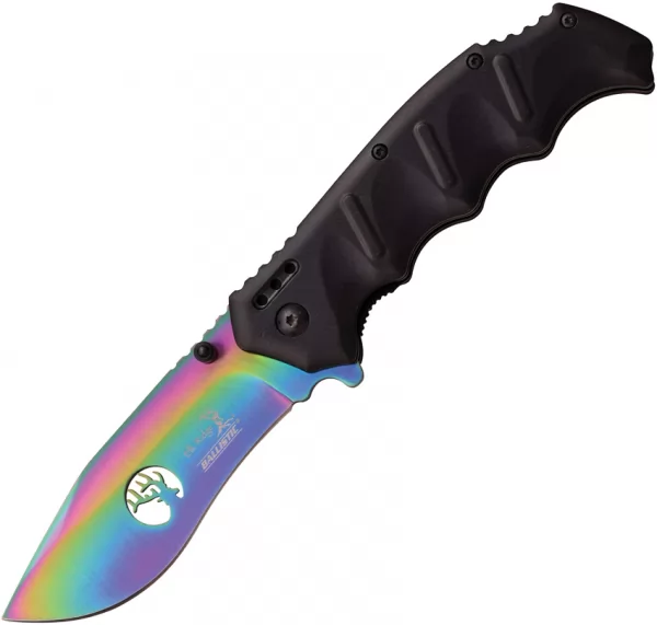 Elk Ridge Linerlock A-O Rainbow knives ERA158RB