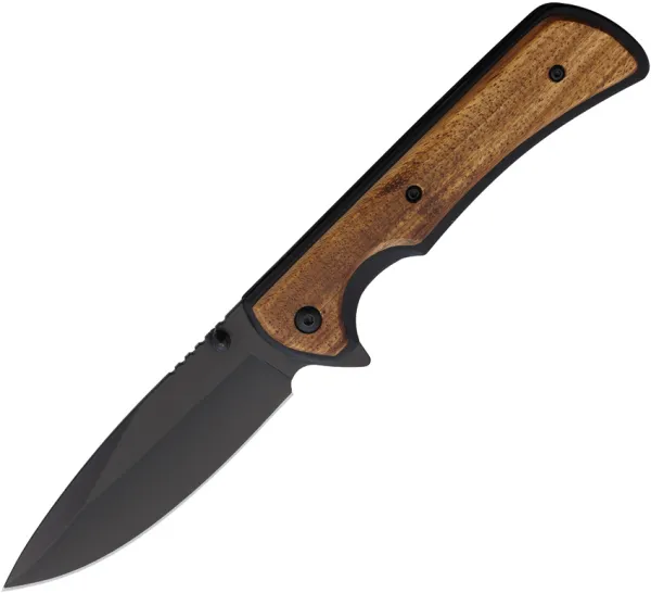 Elk Ridge Linerlock A-O Black knives ERA2003BK