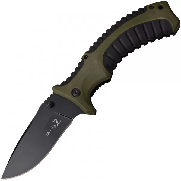 Elk Ridge Linerlock A-O Green knives ERA934GN
