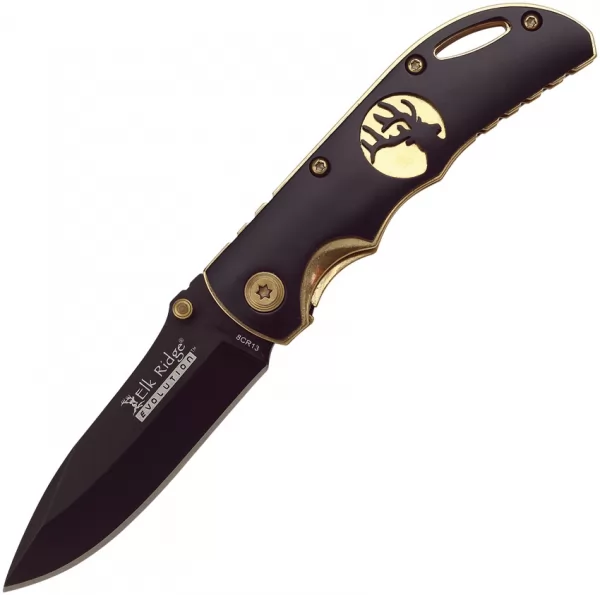 Elk Ridge Evolution Linerlock Gold knives EREFDR002BG