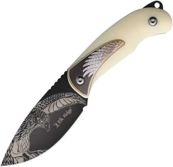 Elk Ridge Fixed Blade POM knives ERFIX112BN