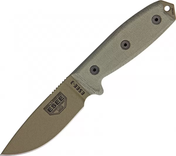 ESEE Model 3 Plain Edge knives ES3PMBDE