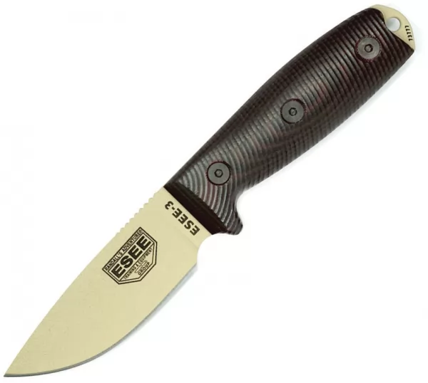 ESEE Model 3 3D Fixed Blade Desert knives ES3PMDT004
