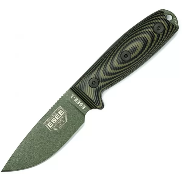 ESEE Model 3 3D Fixed Blade OD knives ES3PMOD003