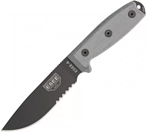 ESEE Model 4 Stainless Serrated knives ES4SMBB