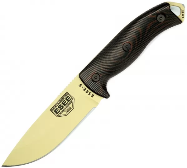 ESEE Model 5 Fixed Blade Tan knives ES5PDT004