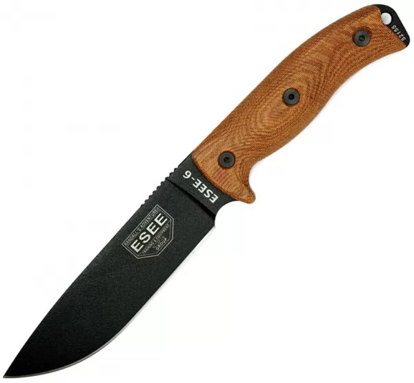 ESEE Model 6 Black Natural knives ES6PB011