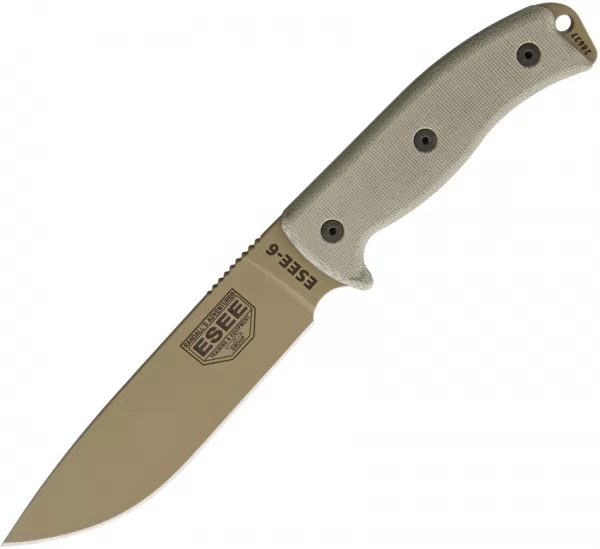 ESEE Model 6 Tactical Dark Earth knives ES6PDE