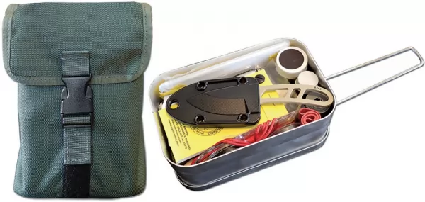 ESEE Survival Kit In Mess Tin knives ESLTINKITOD