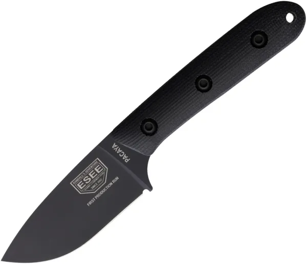 ESEE Pacaya Fixed Blade Black knives ESPACAYA3VB