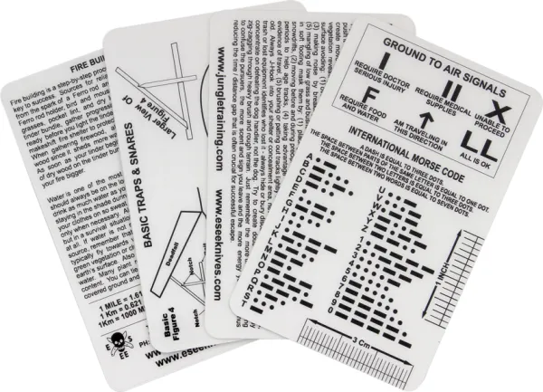 ESEE Izula Gear Survival Card Set knives ESSURVCARD