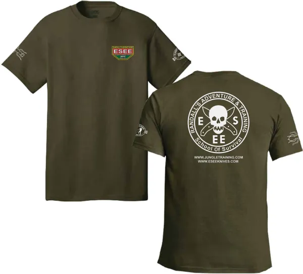 ESEE Training T Shirt XXXL Green knives ESTSGR3X