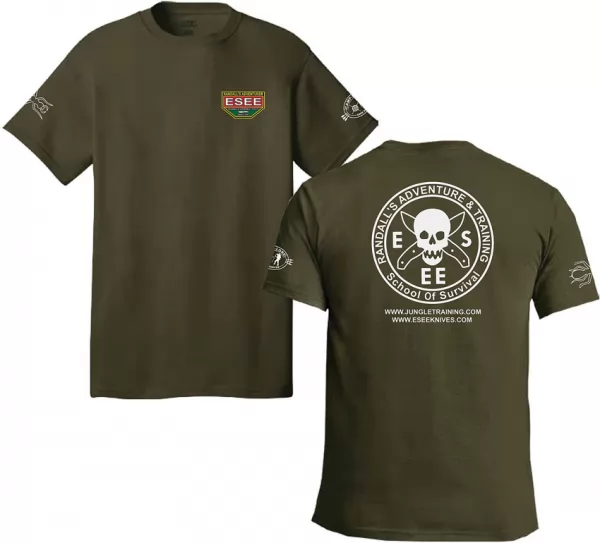 ESEE Training T Shirt L Green knives ESTSGRLG