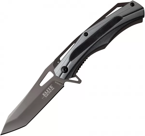 Elite Tactical Linerlock Gray ET1026GY