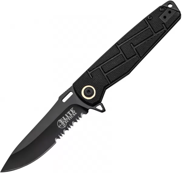 Elite Tactical Tactical Linerlock Black ETA001BKS