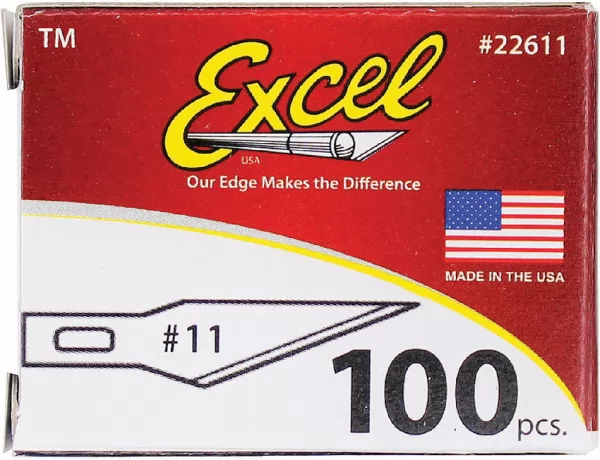 Excel Blades No 11 Double Honed Blade 100pk EXB22611