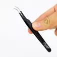 Excel Blades Slant Point Tweezers Black EXB30420